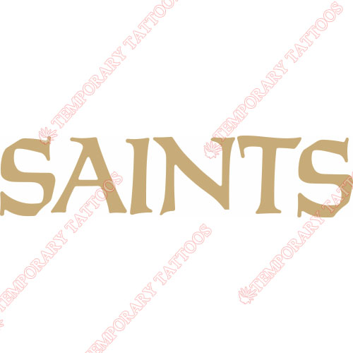New Orleans Saints Customize Temporary Tattoos Stickers NO.611